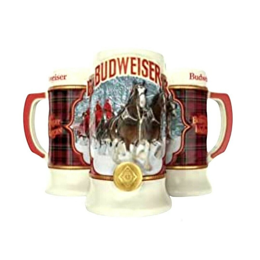 Budweiser 2021 Limited Edition Christmas Clydesdale Holiday Stein Mug